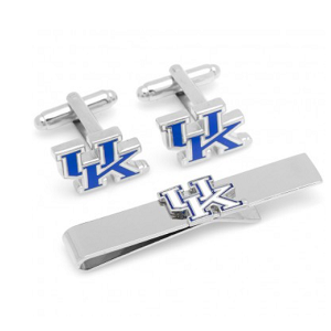 University of Kentucky Cufflinks and Tie Bar Gift Set